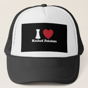 I Love Mashed Potatoes Thanksgiving Dinner Gift Trucker Hat