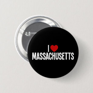 I Love Massachusetts • I Heart Massachusetts Round 2 Inch Round Button