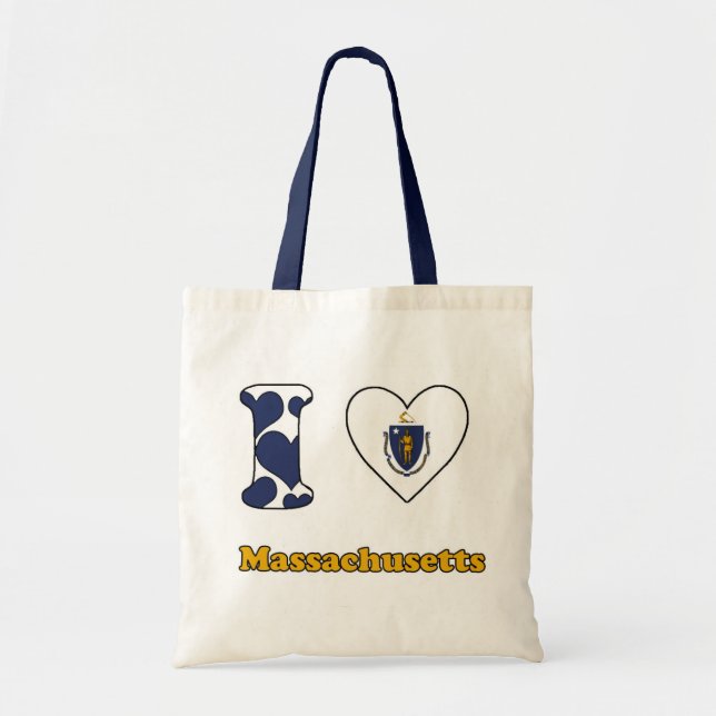 I love Massachusetts Tote Bag (Front)