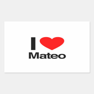 i love mateo sticker