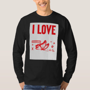 I Love Math And Butterflies   T-Shirt