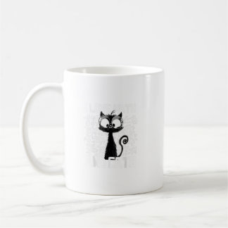 I Love Math And Cats Black Cat Funny Saying Cool M Coffee Mug