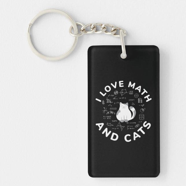 I Love Math And Cats Funny Amoureux des chats and  (Devant)