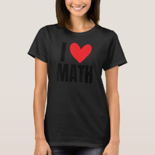 I Love Math Coach Teacher School Tutor Algebra Tri T-Shirt