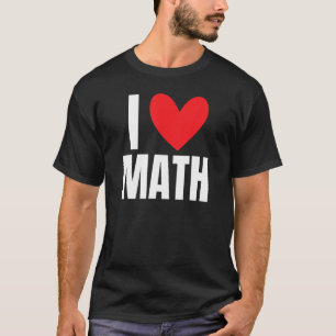 I Love Math Coach Teacher School Tutor Algebra Tri T-Shirt