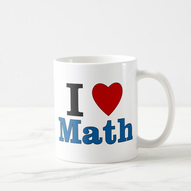 I Love Math Coffee Mug (Right)