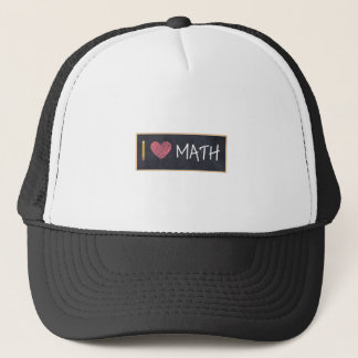 I Love Math Heart Trucker Hat