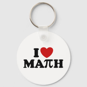 I Love Math Keychain