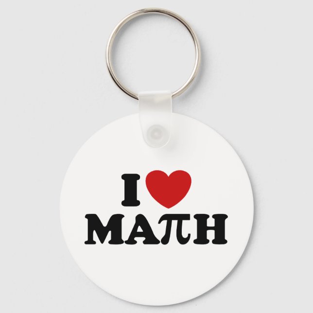 I Love Math Keychain (Front)