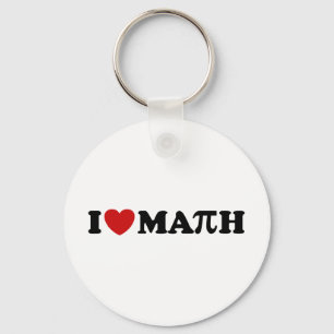 I Love Math Keychain