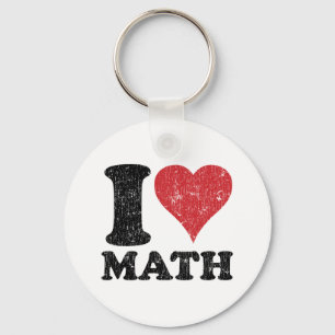 I Love Math Keychain