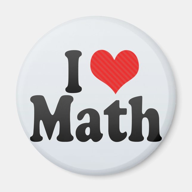 I Love Math Magnet (Front)