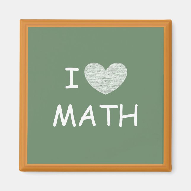 I Love Math Magnet (Front)