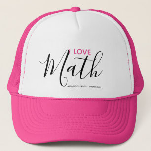 I Love Math - Math Girl Hat