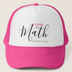 I Love Math - Math Girl Hat