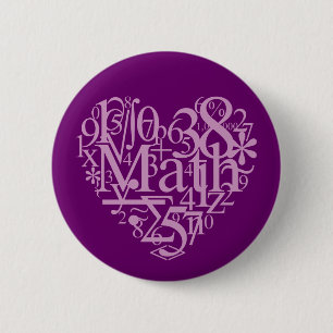 I Love MathButton 2 Inch Round Button