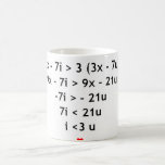 I love mathematics!! coffee mug<br><div class="desc">Love is in math! It has been proven by this calculation! This is the perfect gift for a genius!!</div>