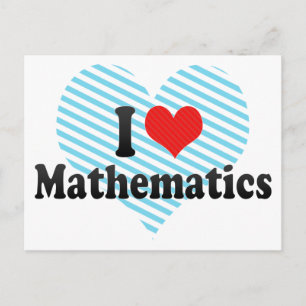 I Love Mathematics Postcard