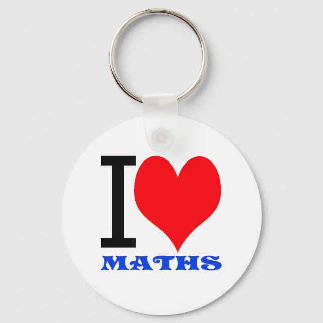 I love maths keychain (Front)