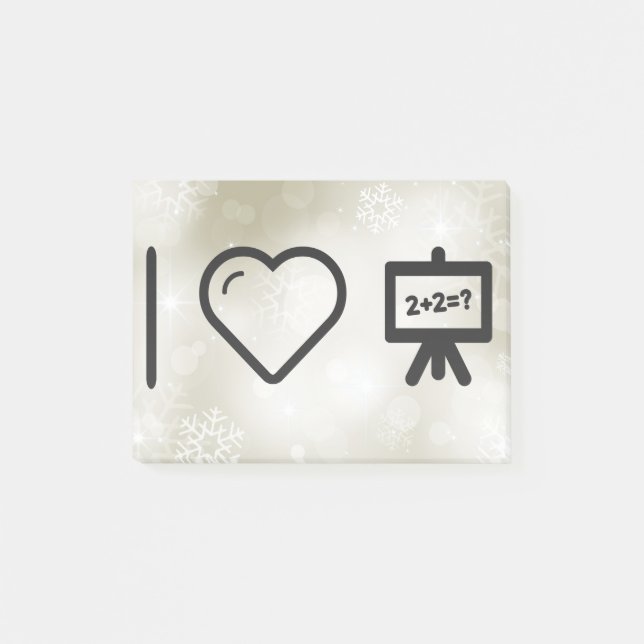 I Love Maths Post-it Notes (Front)