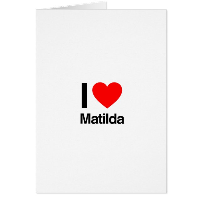 i love matilda (Front)
