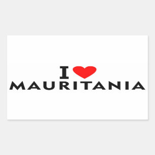 I love Mauritania country like heart travel touris Sticker