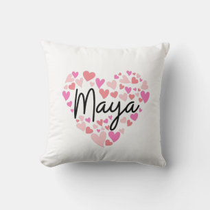 I love Maya Throw Pillow