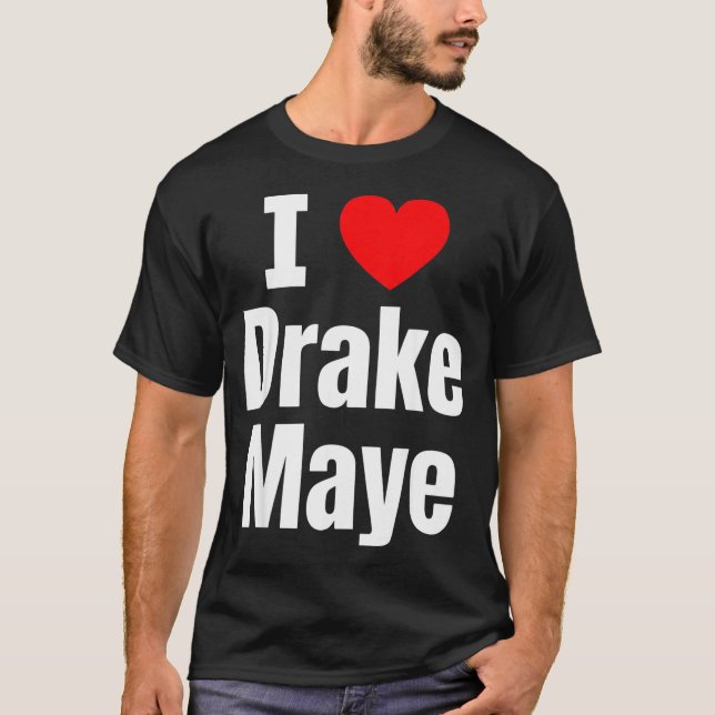 I Love Maye Football Fan  T-Shirt (Front)