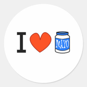 I Love Mayo! Classic Round Sticker