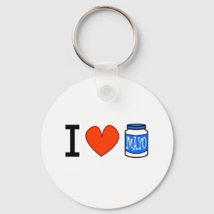 I Love Mayo! Keychain