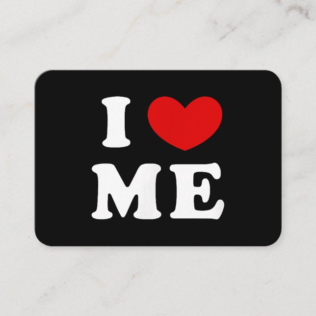 I LOVE ME BUSINESS CARD (Front)