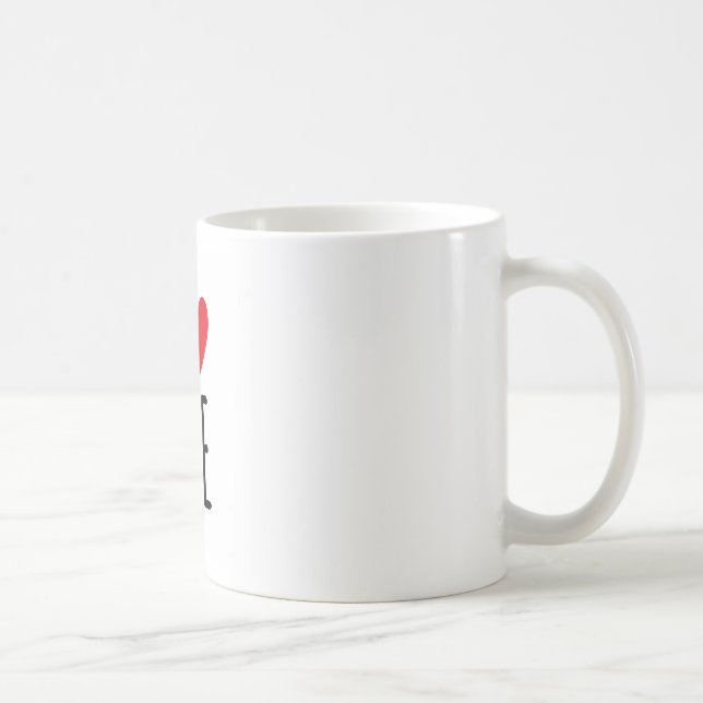I LOVE ME COFFEE MUG (Right)