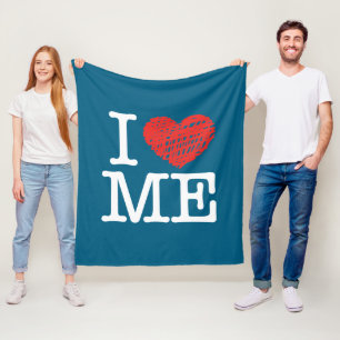 I love me fleece blanket