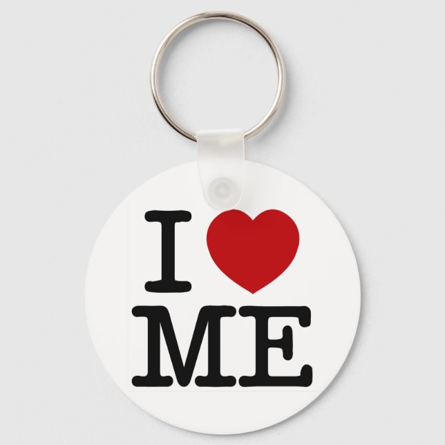 I Love Me Heart Me self esteem confidence dignity Keychain (Front)