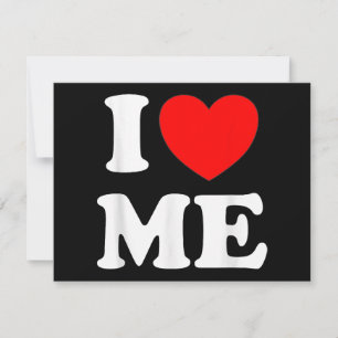 I Love Me I Red Heart Me I Love Me Myself And I Fu Holiday Card