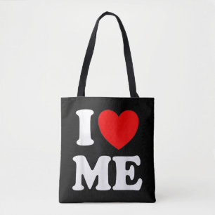 I Love Me I Red Heart Me I Love Me Myself And I Fu Tote Bag