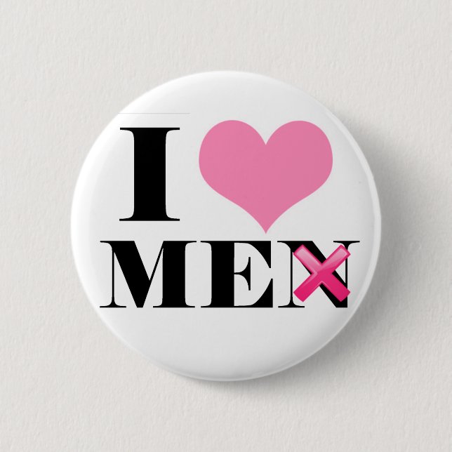 I Love ME (men) 2 Inch Round Button (Front)