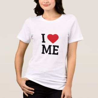 I Love Me Self Love White Girls T-Shirt  Tri-Blend Shirt