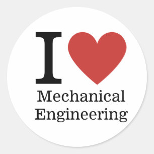 I ❤️ Love Mechanical Engineering STICKER