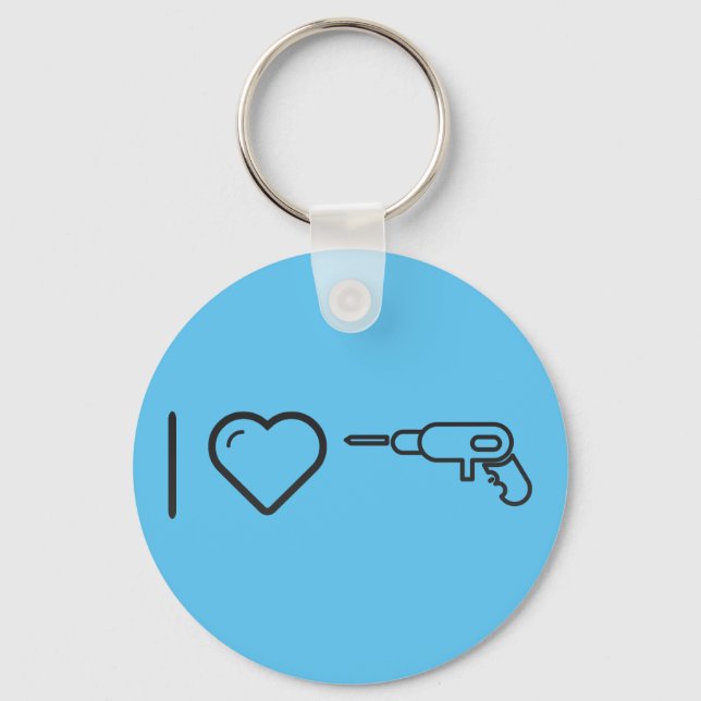 I Love Mechanical Keychain (Front)