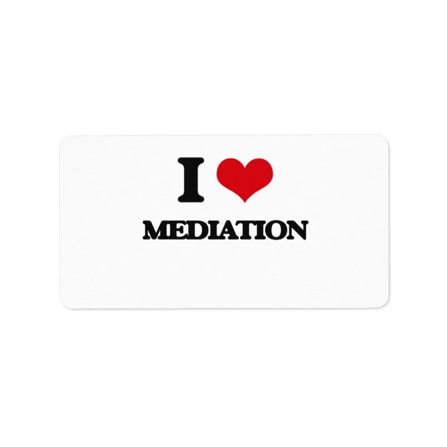 I Love Mediation Label (Front)