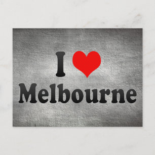 I Love Melbourne, Australia Postcard