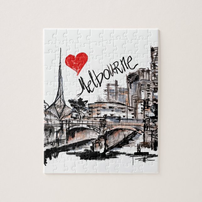 I love Melbourne Jigsaw Puzzle (Vertical)