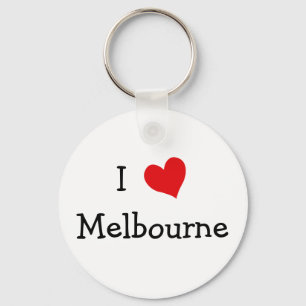 I Love Melbourne Keychain