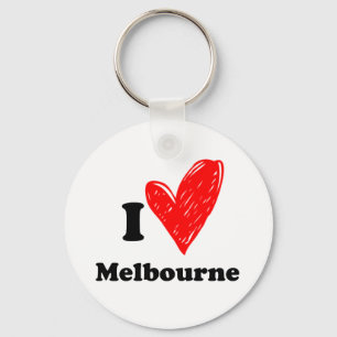 I Love Melbourne Keychain