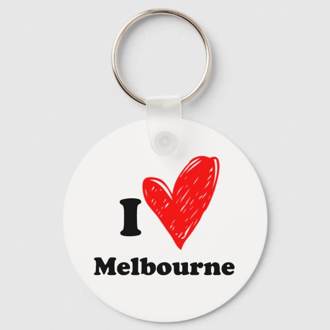 I Love Melbourne Keychain (Front)
