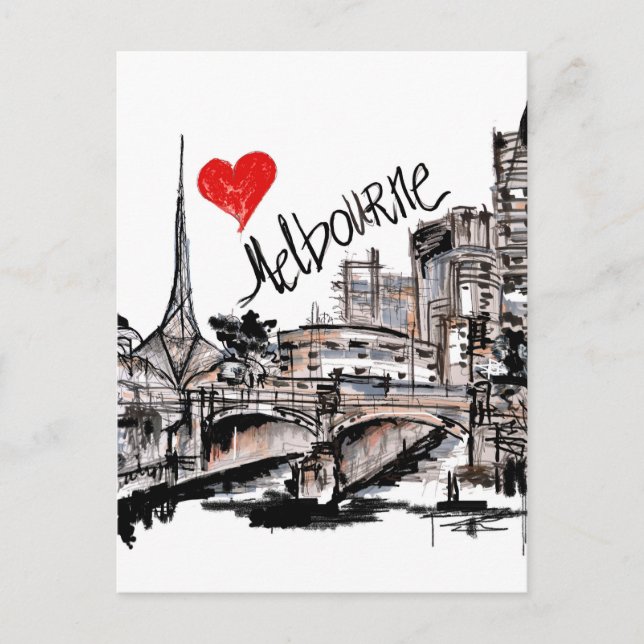 I love Melbourne Postcard (Front)