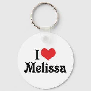 I Love Melissa Keychain