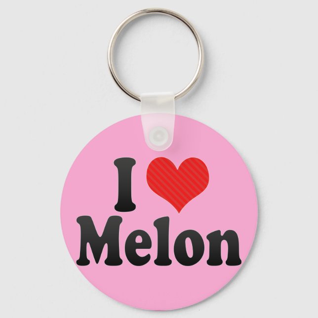 I Love Melon Keychain (Front)
