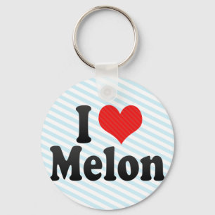 I Love Melon Keychain